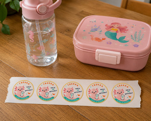 Schoolset met 5 slimme Trekka NFC-stickers