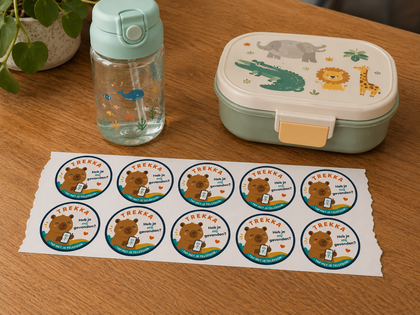 Tien Trekka NFC-stickers voor het hele gezin
