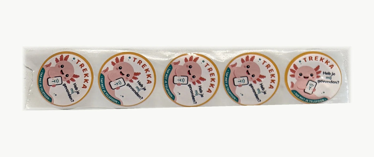 5 NFC-stickers · Axolotl