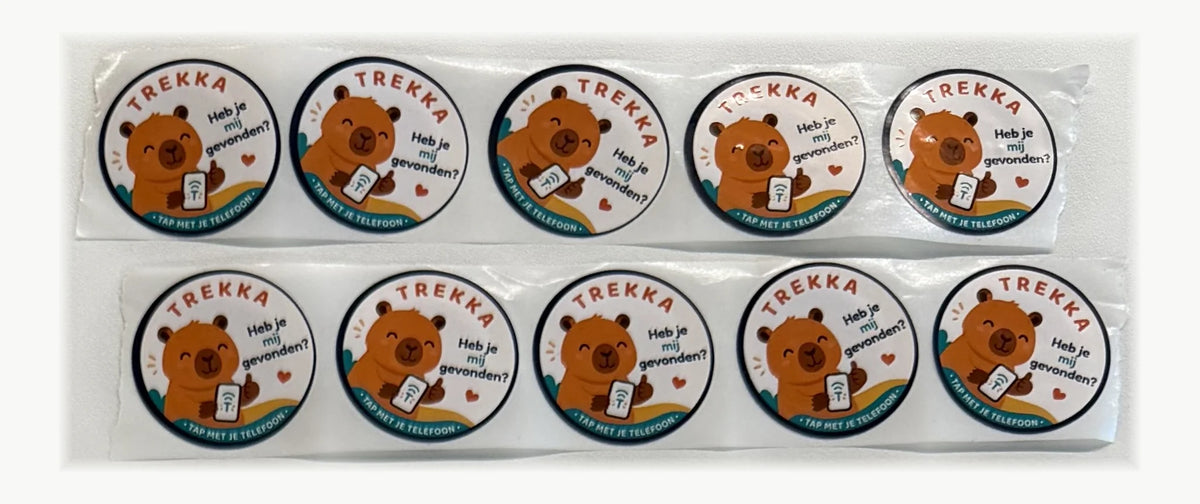 10 NFC-stickers · Capibara
