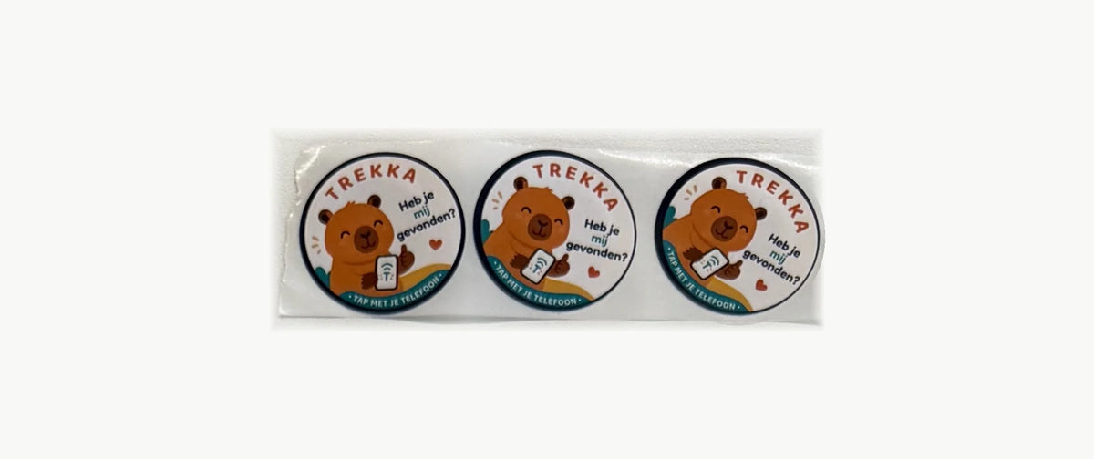 3 NFC-stickers · Capibara