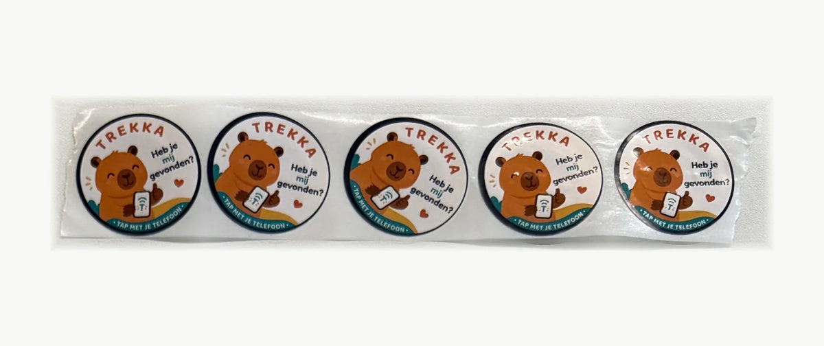 5 NFC-stickers · Capibara