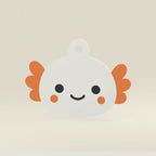 Axolotl | Trekka NFC-sleutelhanger, schuin aanzicht