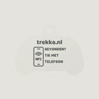 Gamecontroller | Trekka NFC-sleutelhanger, achterzijde met vindersinstructie