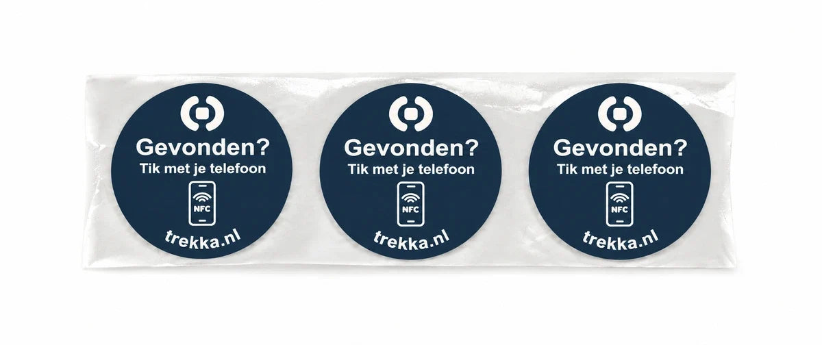 3 NFC-stickers · Blauw