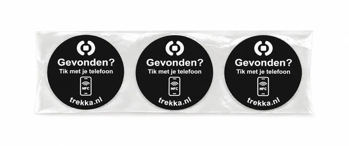 3 NFC-stickers · Zwart